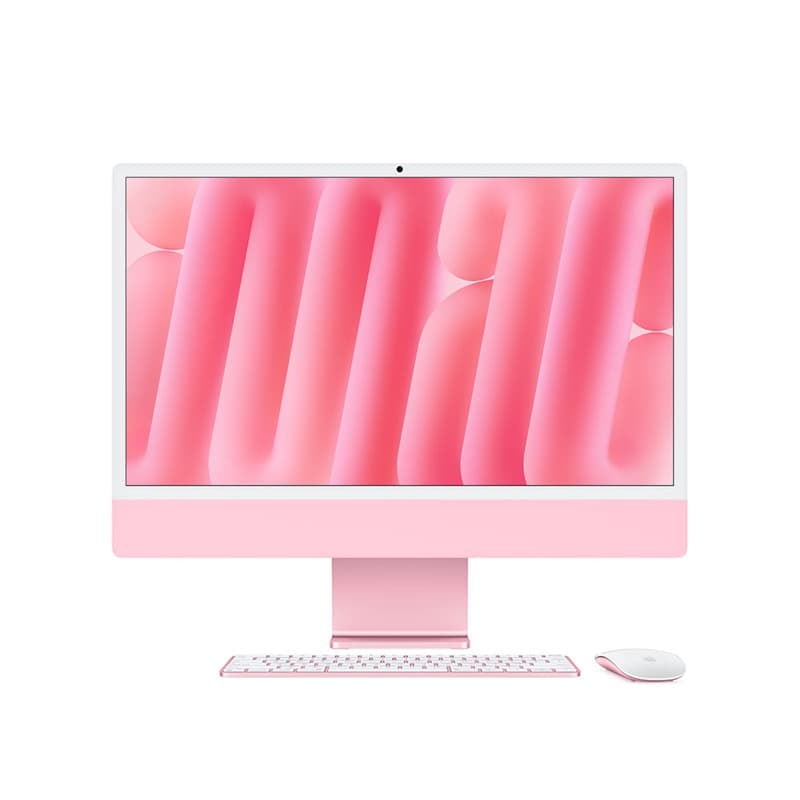 24-inch iMac with Retina 4.5K display: Apple M4 chip with 10‑core CPU and 10‑core GPU, 24GB, 512GB SSD - Pink