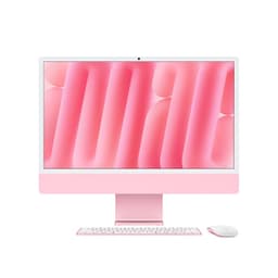 24-inch iMac with Retina 4.5K display: Apple M4 chip with 8‑core CPU and 8‑core GPU, 16GB, 256GB SSD - Pink