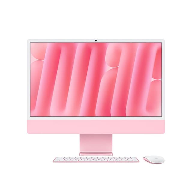 24-inch iMac with Retina 4.5K display: Apple M4 chip with 8‑core CPU and 8‑core GPU, 16GB, 256GB SSD - Pink
