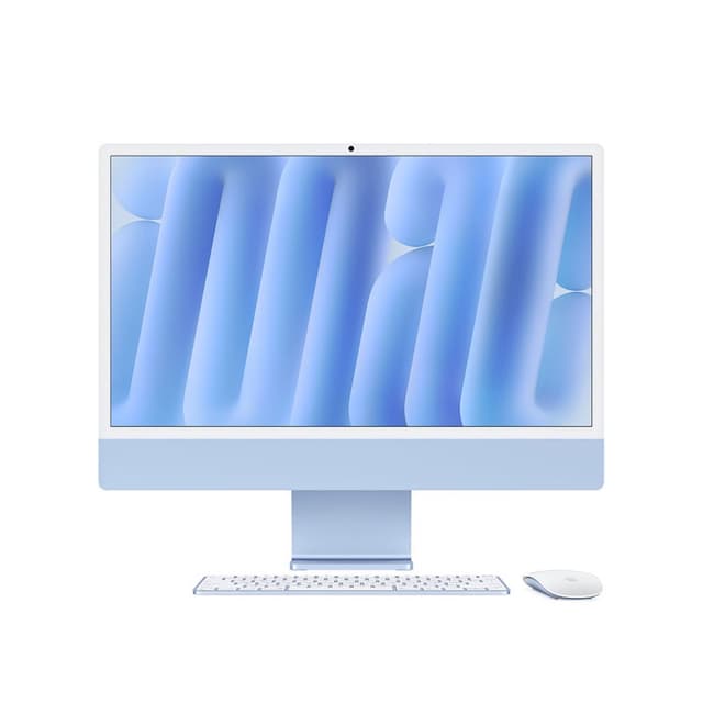 24-inch iMac with Retina 4.5K display: Apple M4 chip with 8‑core CPU and 8‑core GPU, 16GB, 256GB SSD - Blue