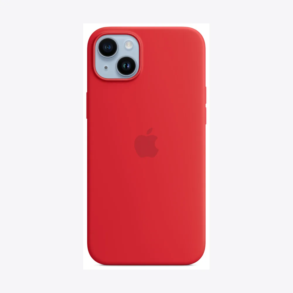 iPhone 14 Plus Silicone Case with MagSafe - (PRODUCT)RED