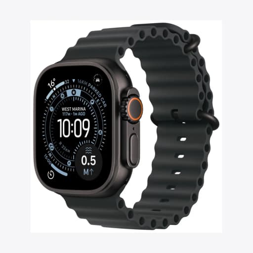 Apple Watch Ultra 3 GPS + Cellular 49mm Black Titanium Case with Black Ocean Band