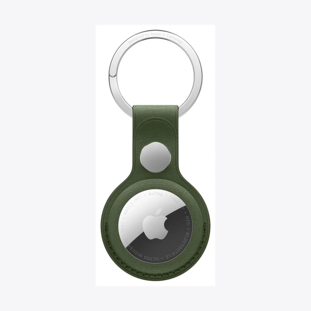 AirTag FineWoven Key Ring - Moss