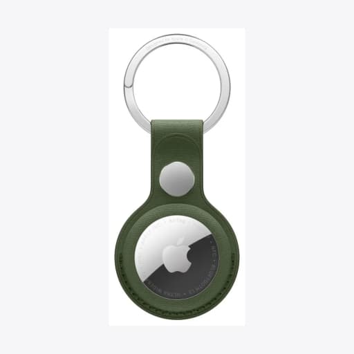 AirTag FineWoven Key Ring - Moss