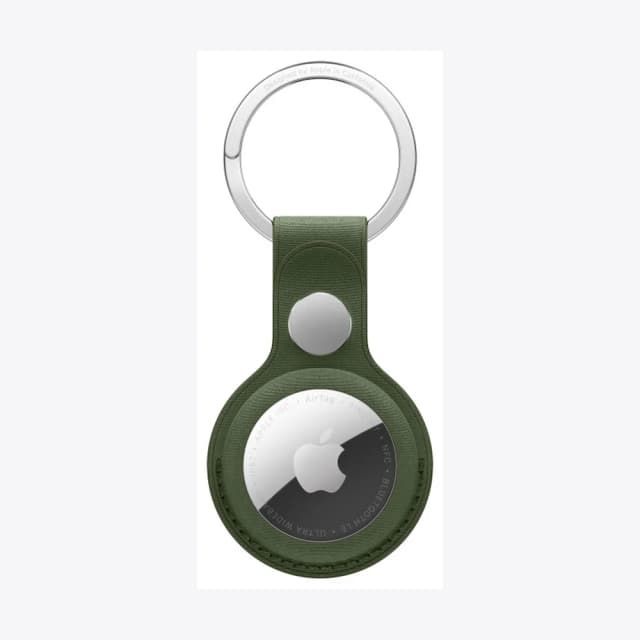 AirTag FineWoven Key Ring - Moss