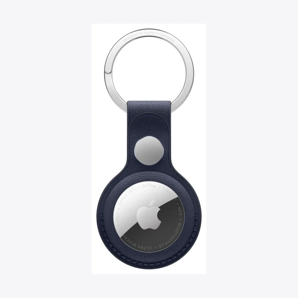 AirTag FineWoven Key Ring - Navy