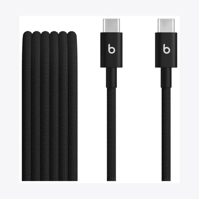 Beats USB-C to USB-C Woven Cable (1.5 m) - Bolt Black
