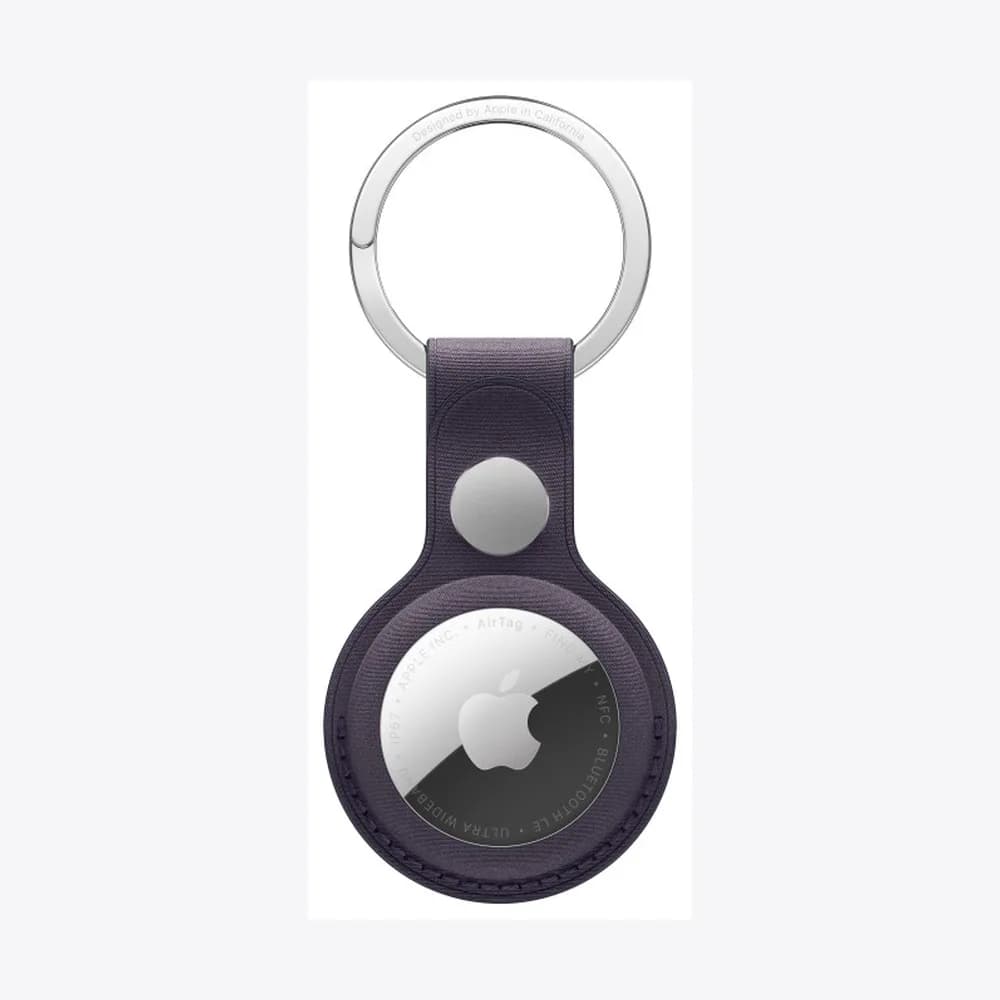 AirTag FineWoven Key Ring - Midnight Purple