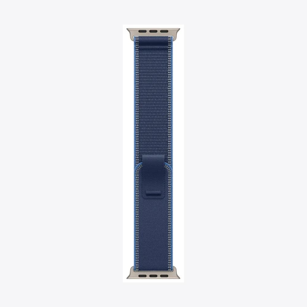 49mm Blue/Bright Blue Trail Loop - S/M - Natural Titanium Finish