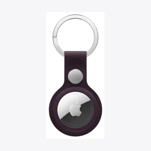 AirTag FineWoven Key Ring - Blackberry