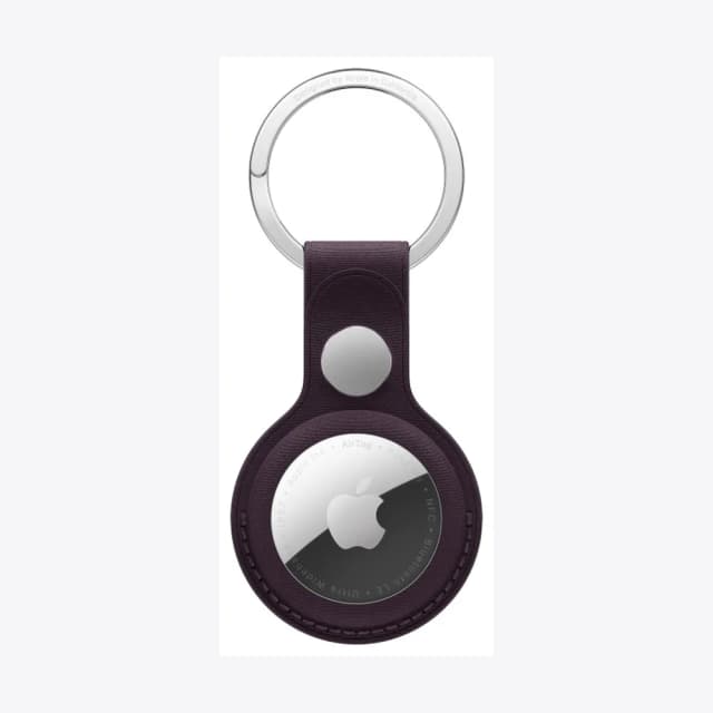 AirTag FineWoven Key Ring - Blackberry