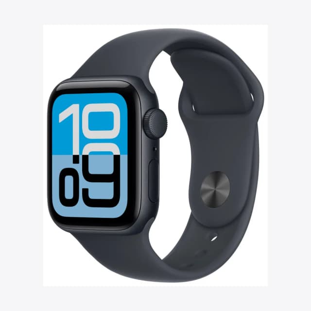 Apple Watch SE 3 GPS 40mm Midnight Aluminium Case with Midnight Sport Band - S/M