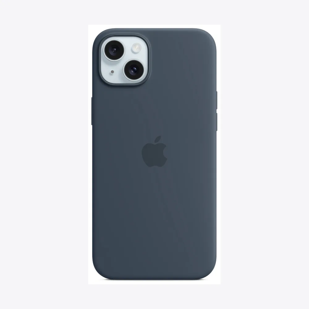 iPhone 15 Plus Silicone Case with MagSafe - Storm Blue