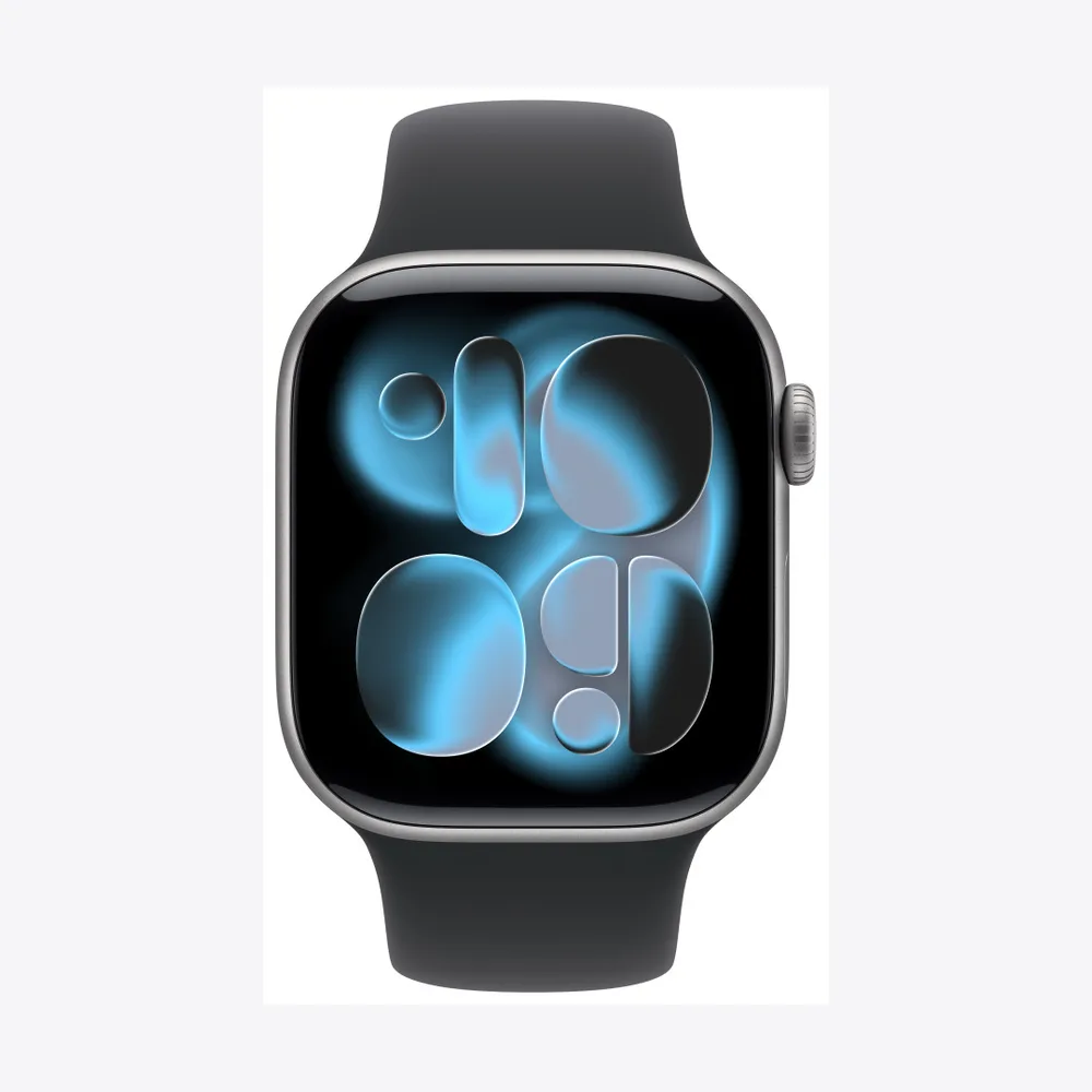 Apple Watch Series 11 GPS 42mm Space Grey Aluminium Case with Black Sport Band - M/L