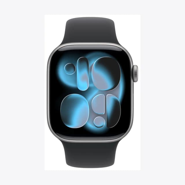 Apple Watch Series 11 GPS 42mm Space Grey Aluminium Case with Black Sport Band - S/M