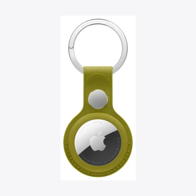 AirTag FineWoven Key Ring - Chartreuse