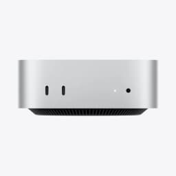 Mac mini: Apple M4 chip with 10‑core CPU and 10‑core GPU, 16GB, 512GB SSD