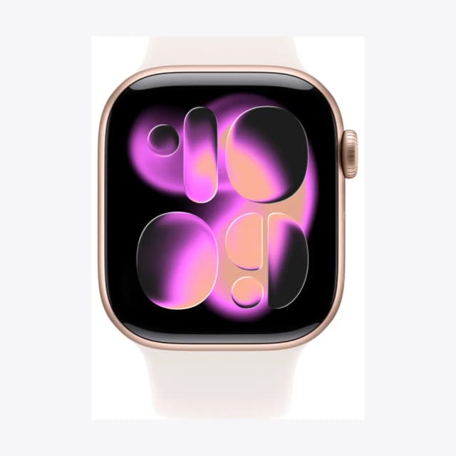 Apple Watch Series 11 GPS 42mm Rose Gold Aluminium Case with Light Blush Sport Band - S/M