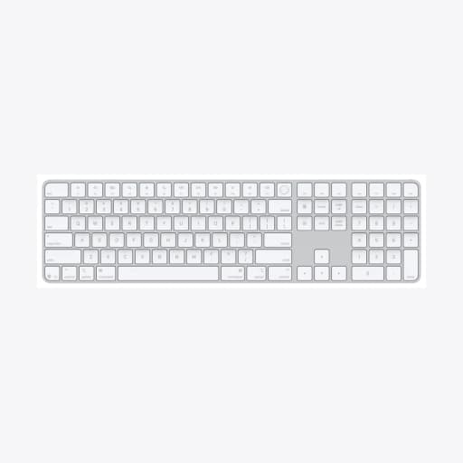 Magic Keyboard with Touch ID and Numeric Keypad for Mac models with Apple silicon - US English - White Keys