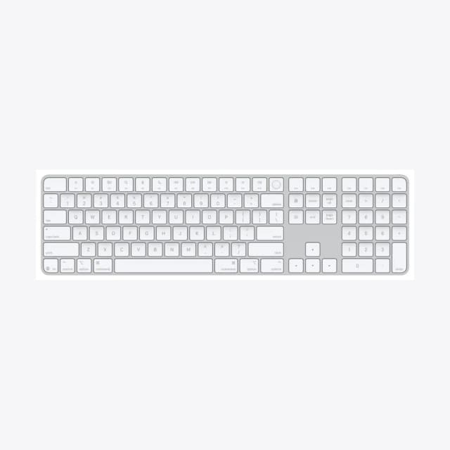 Magic Keyboard with Touch ID and Numeric Keypad for Mac models with Apple silicon - US English - White Keys