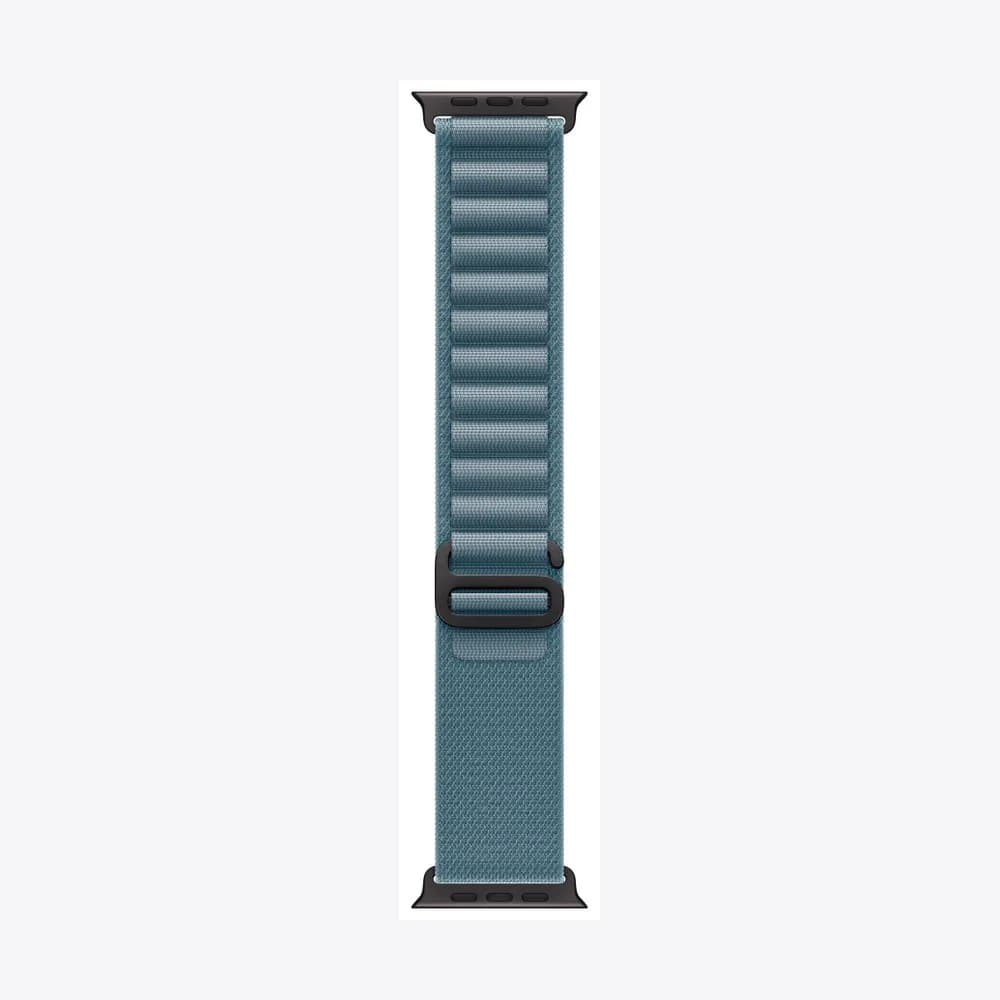 49mm Light Blue Alpine Loop - Large - Black Titanium Finish