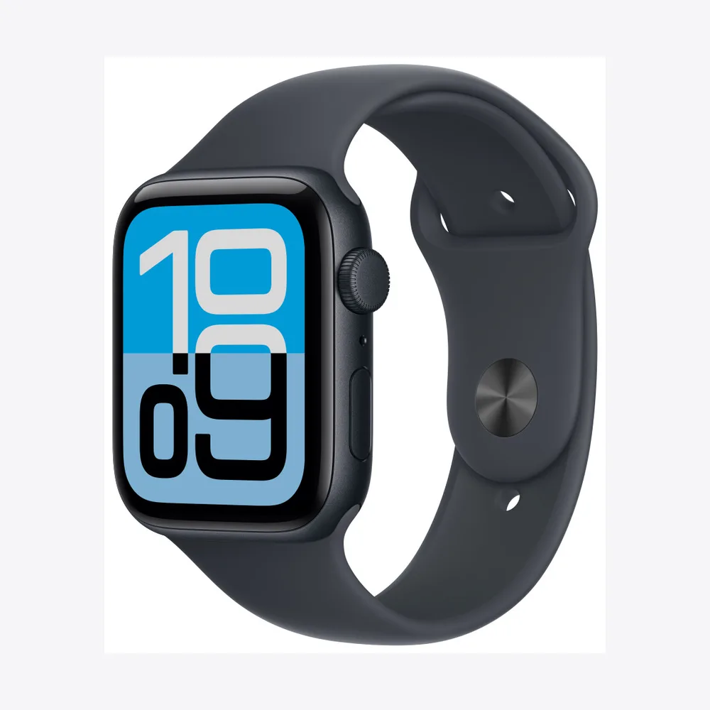 Apple Watch SE 3 GPS 44mm Midnight Aluminium Case with Midnight Sport Band - S/M